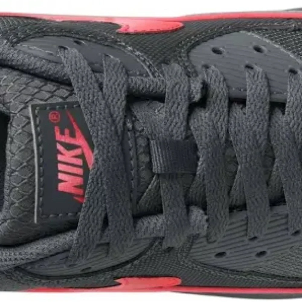 Nike Men's Charcoal and Hot Pink Sneakers - Picture 3 of 7